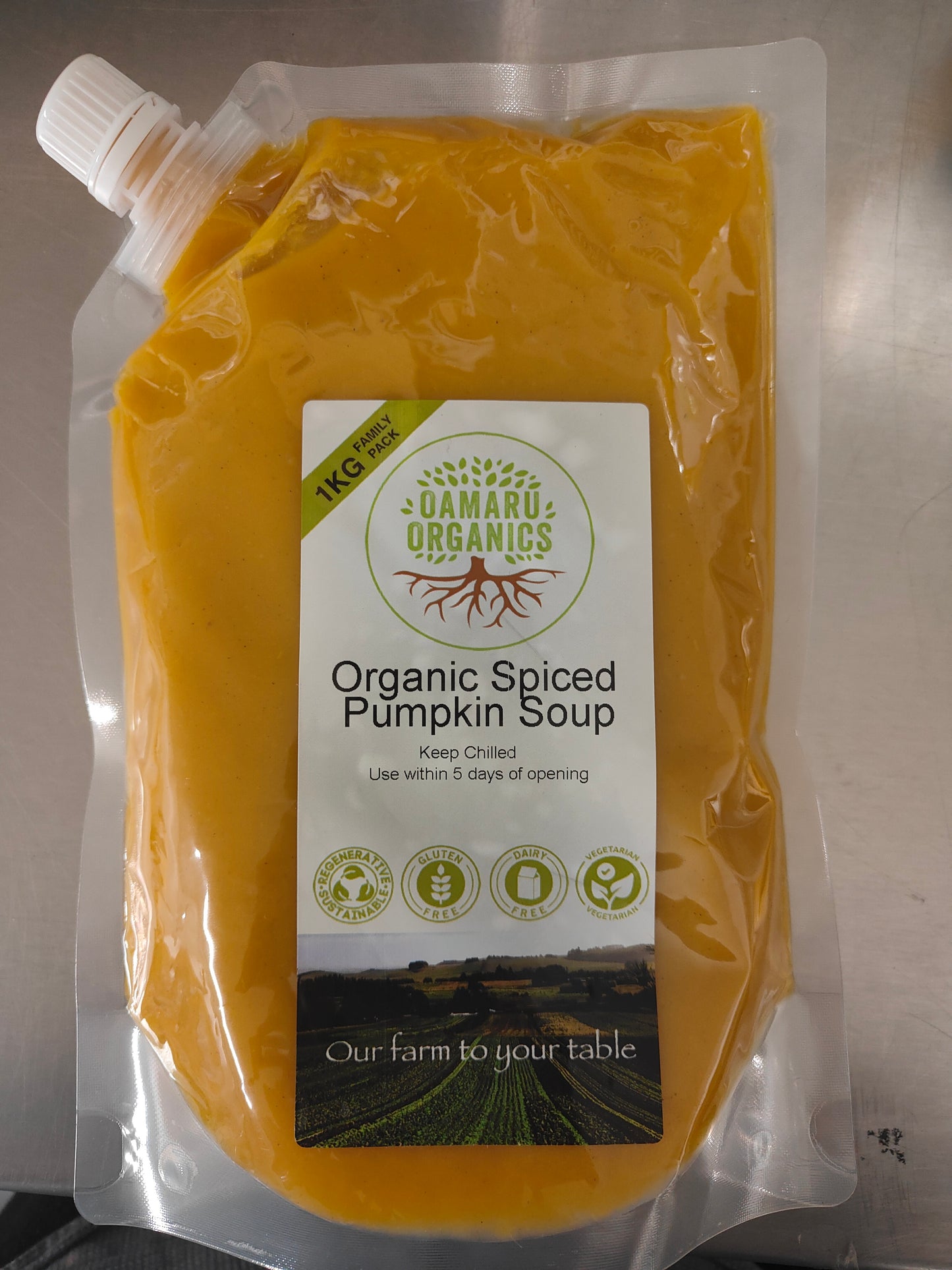Organic Spiced Pumpkin Soup 1L